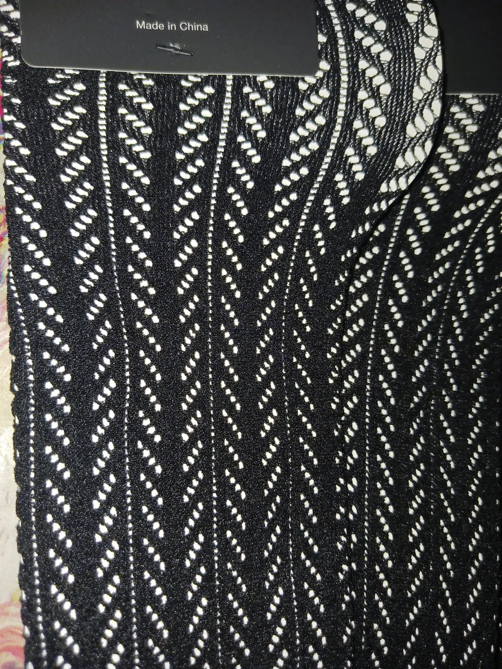 x4 Pairs INC International Concepts Women’s Black Lace Patterned Socks